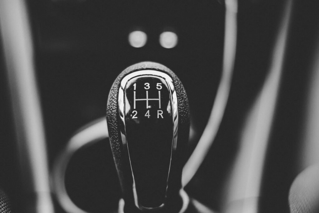 Close-up of a car automatic gear selector, illustrating transmission repair Cooper City FL drivers may need